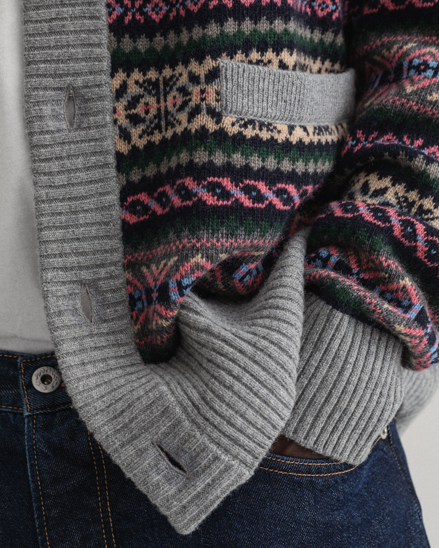 REMAKE Fair Isle-cardigan