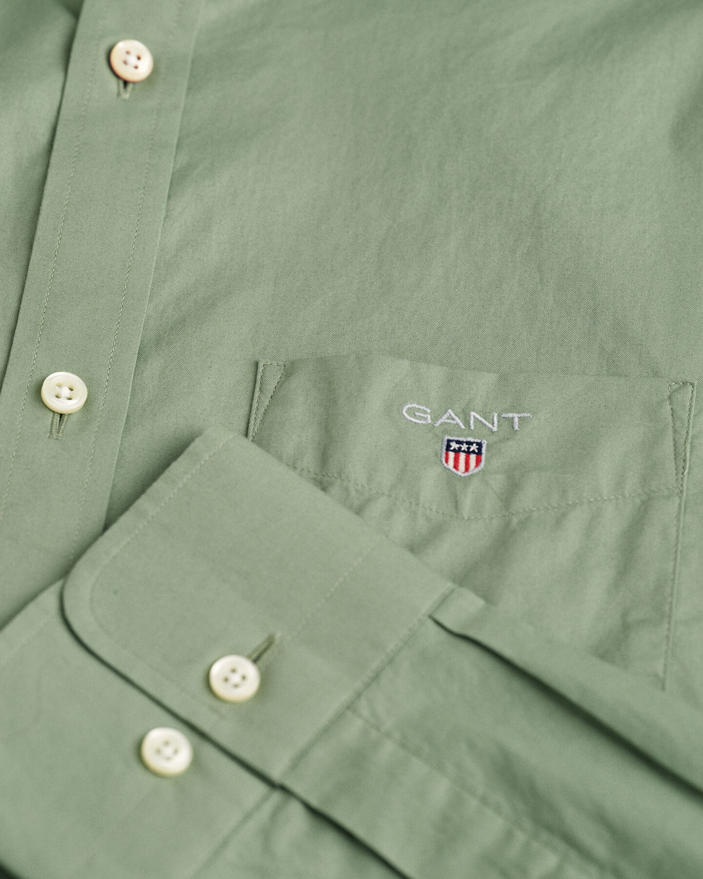 Regular fit poplinskjorta