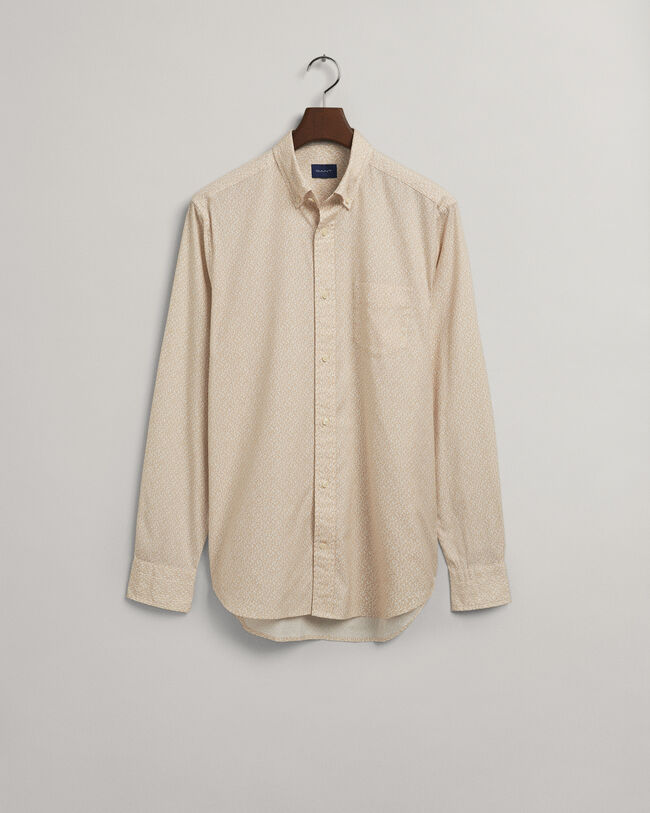 Regular fit oxfordskjorta med litet paisleym&ouml;nster