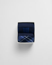 Tvåpack rutiga strumpor i presentförpackning