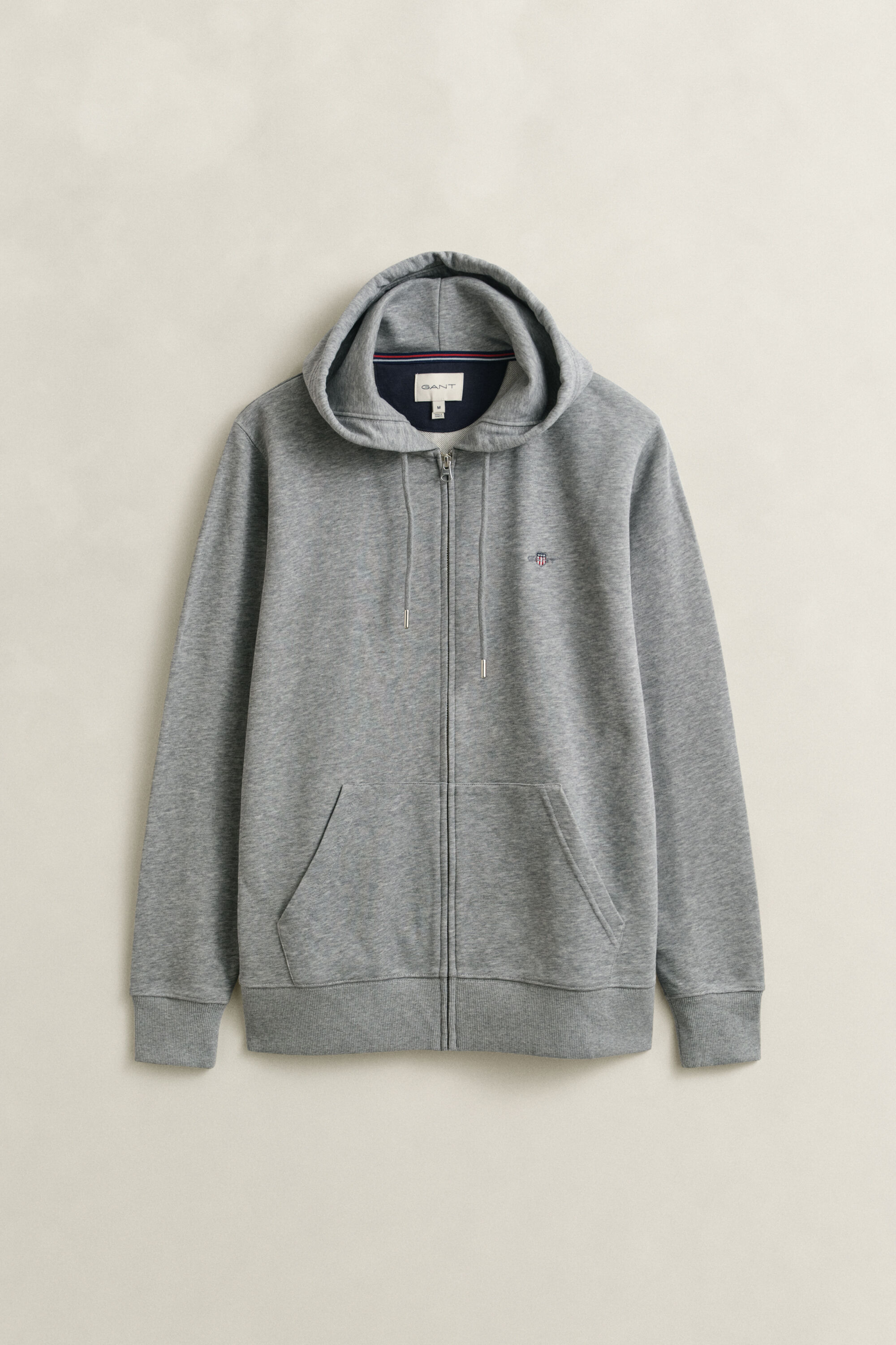 Shield hoodie med dragkedja
