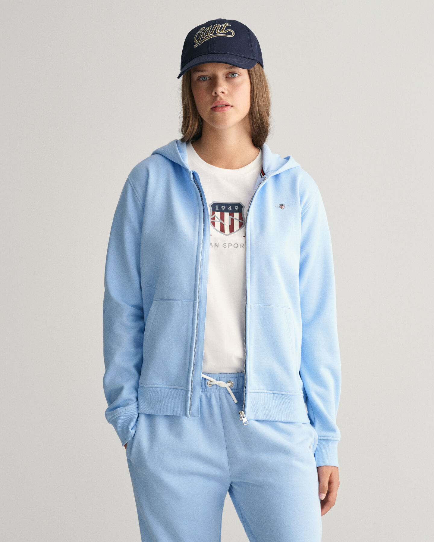 Teens Shield zip hoodie