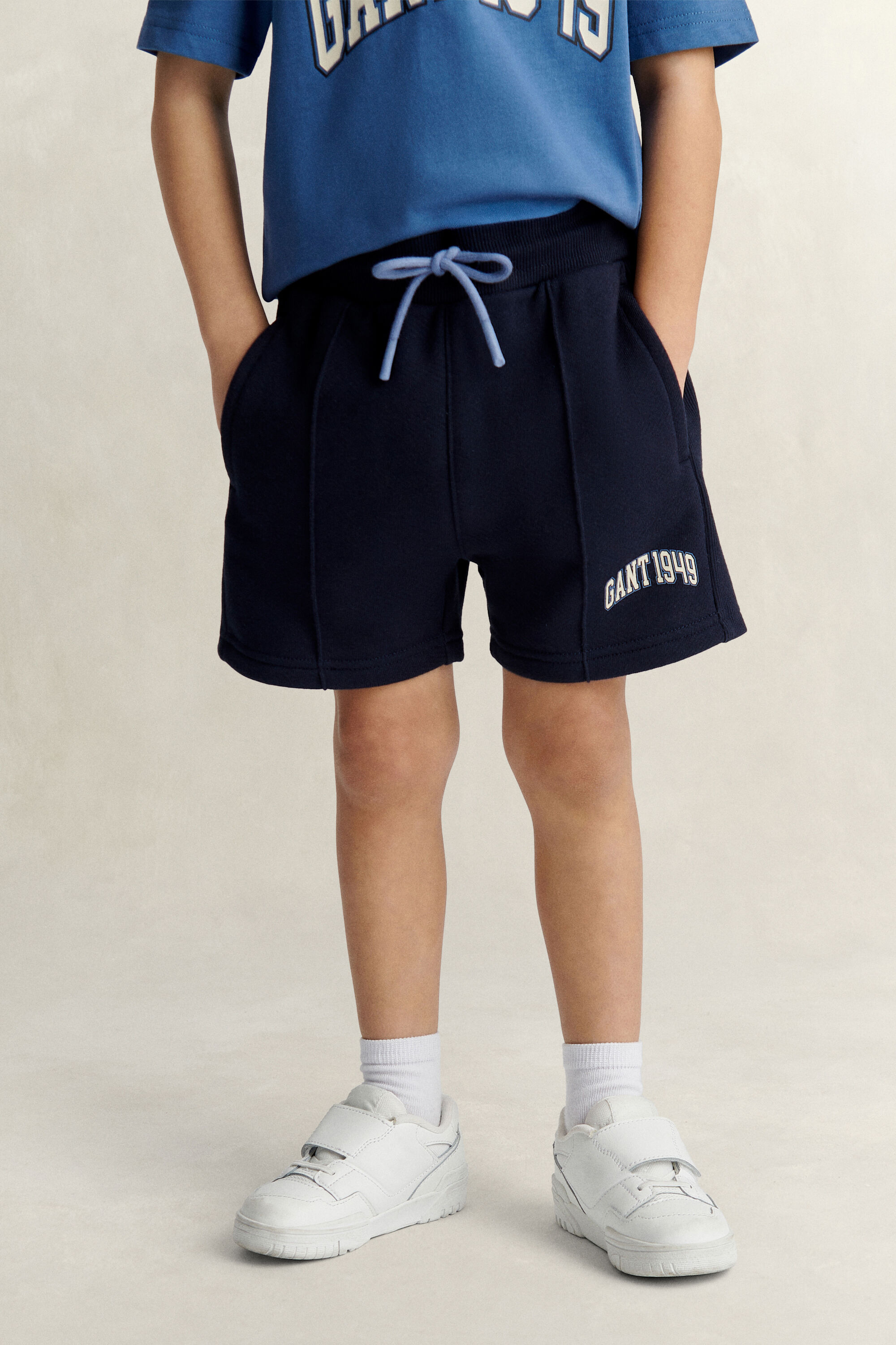 Boys ribbstickade shorts med struktur