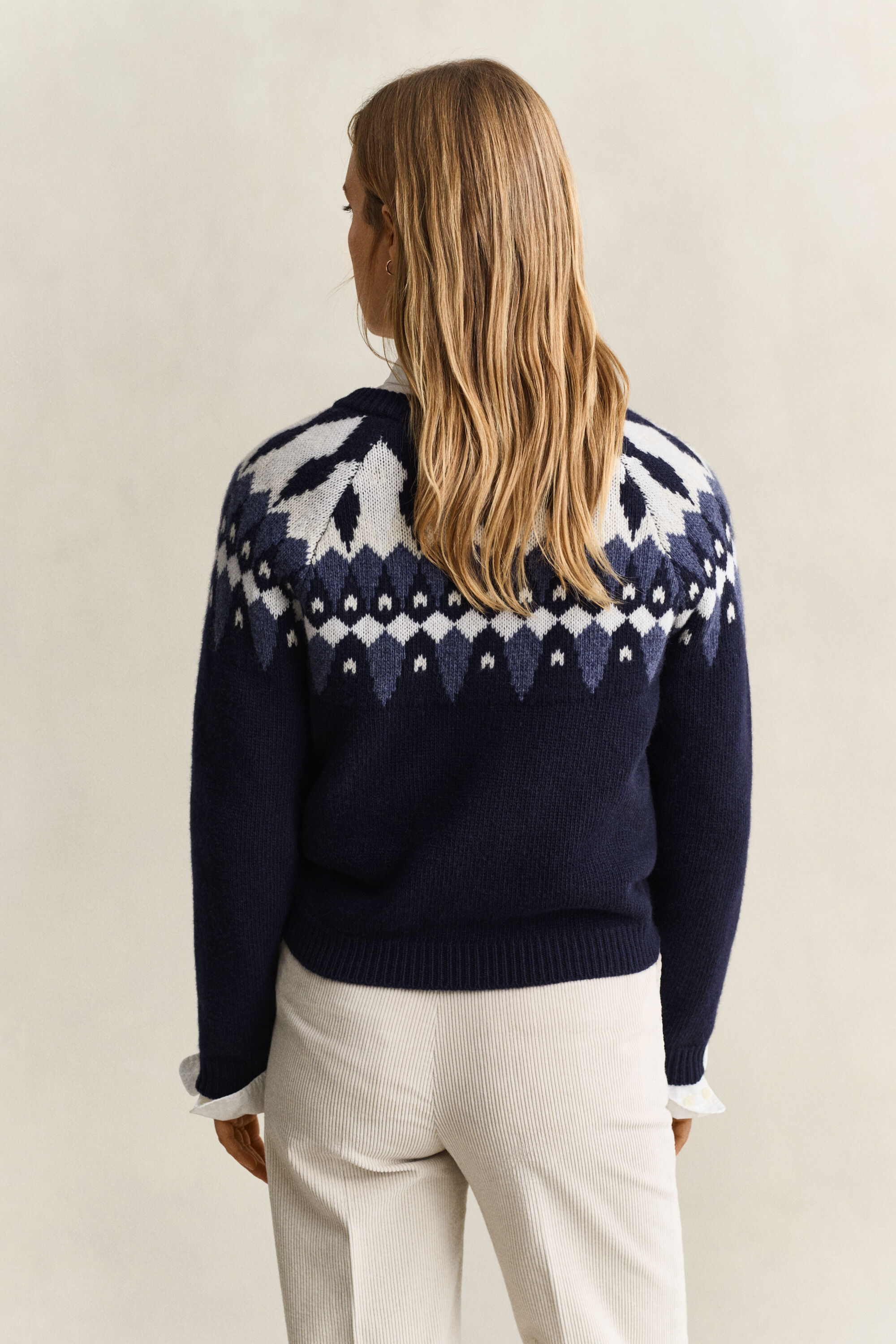 Fair Isle-mönstrad yllekofta