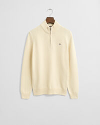 Teens casual bomullströja med half-zip