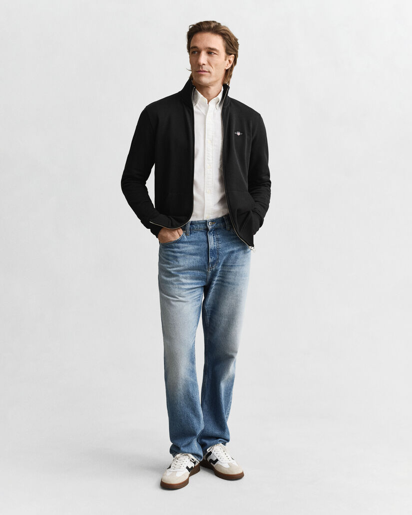 Shield sweatshirt med dragkedja