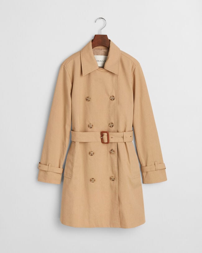 Trenchcoat i bomull
