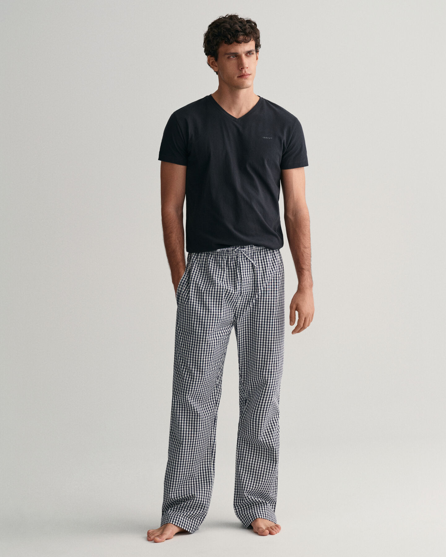 Gingham Checked Pajama Pants