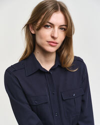 Skjortklänning med fickor