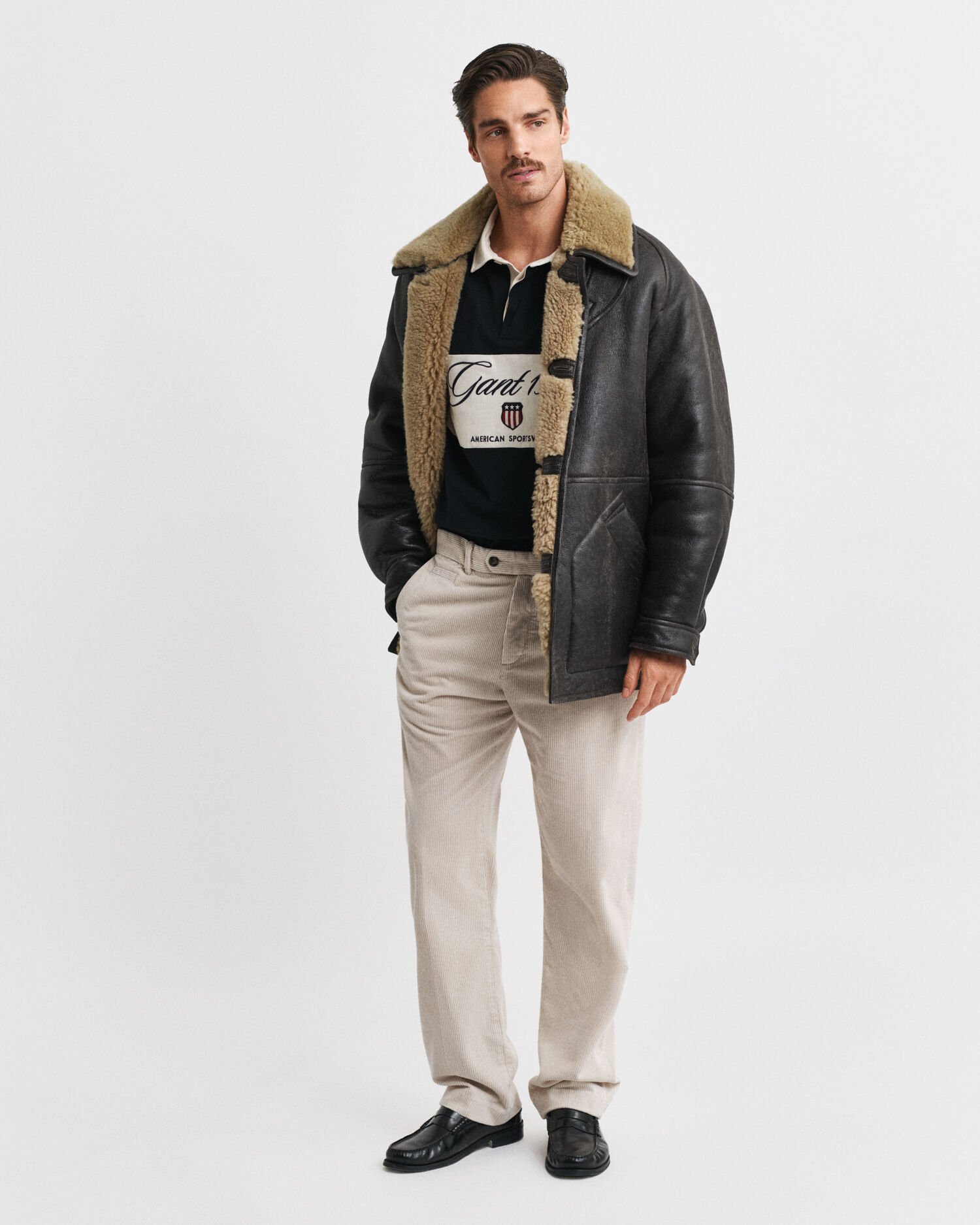 Straight fit manchesterbyxor