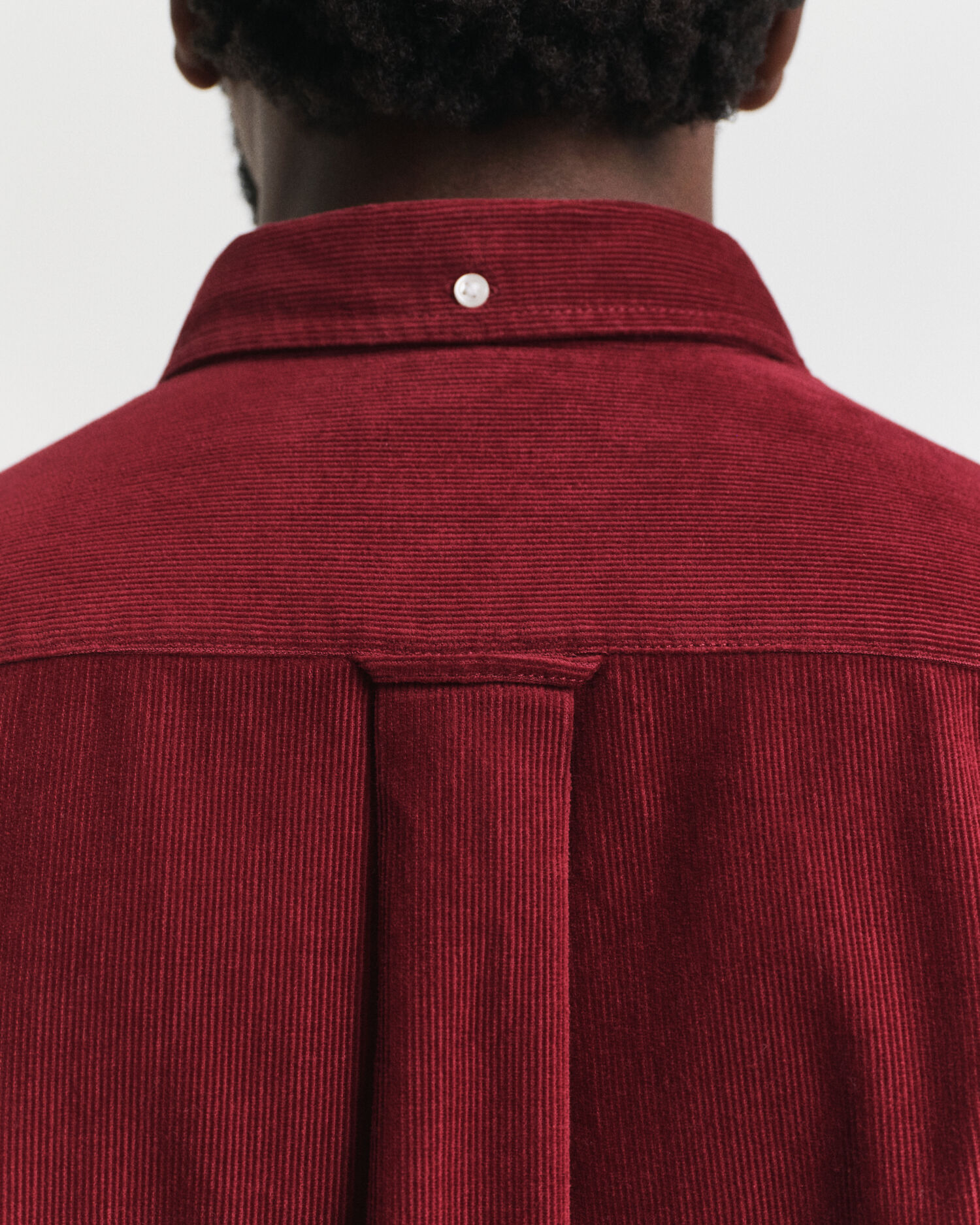 Regular fit skjorta i bomullsmanchester