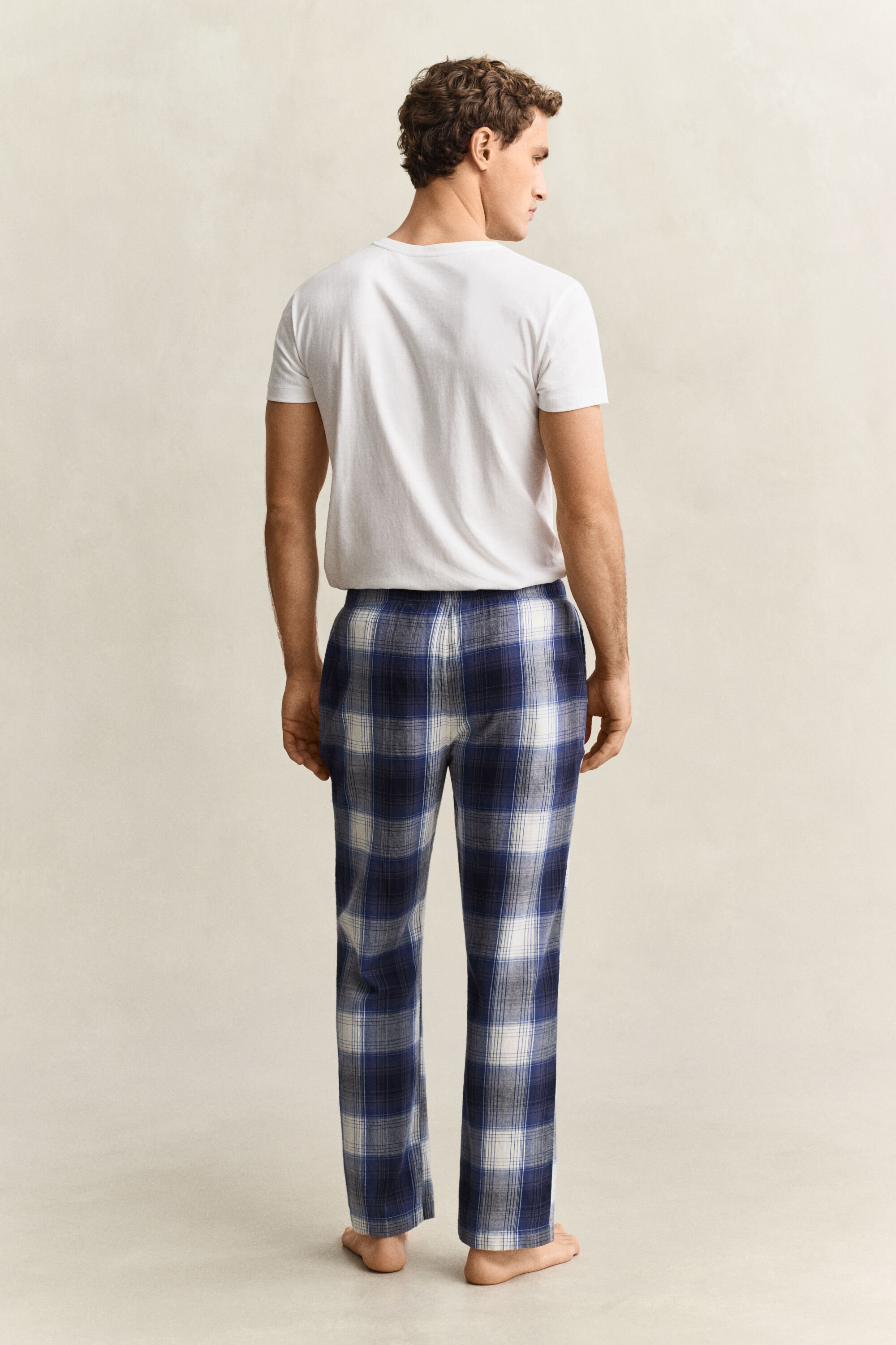 Rutiga pyjamasbyxor i flanell