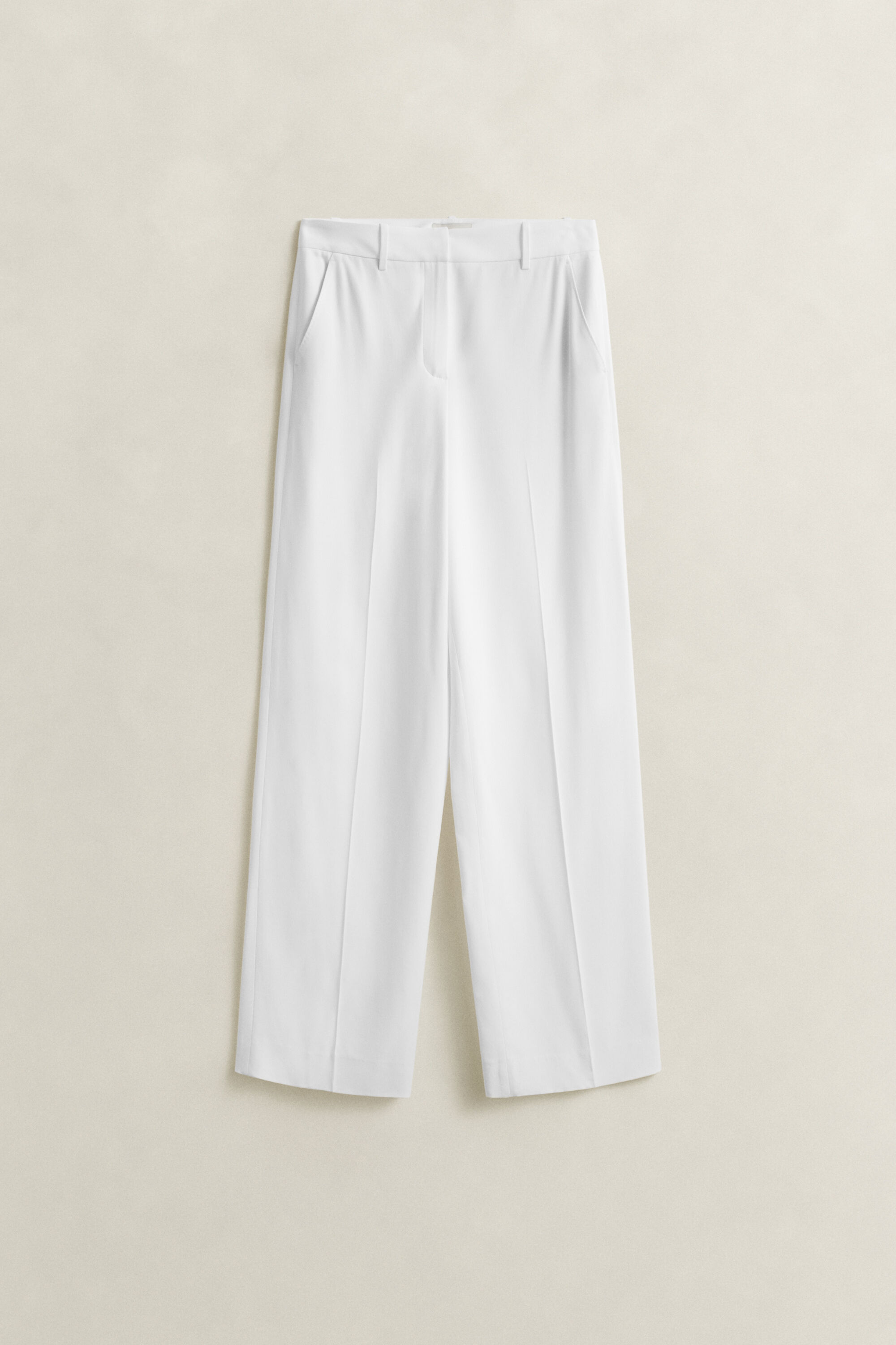 Skräddarsydda byxor i crêpe