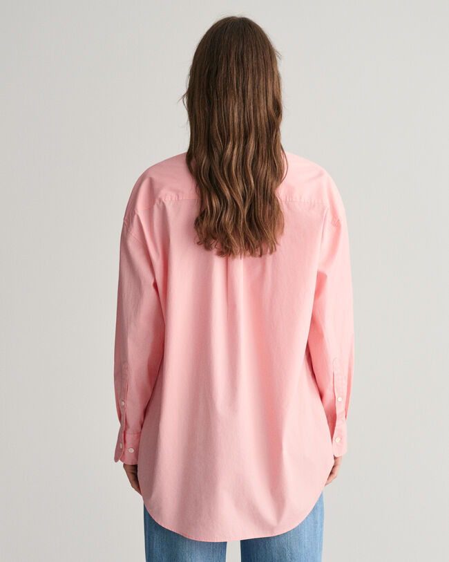 Oversized poplinskjorta