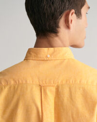 Regular fit bomulls- och linneskjorta