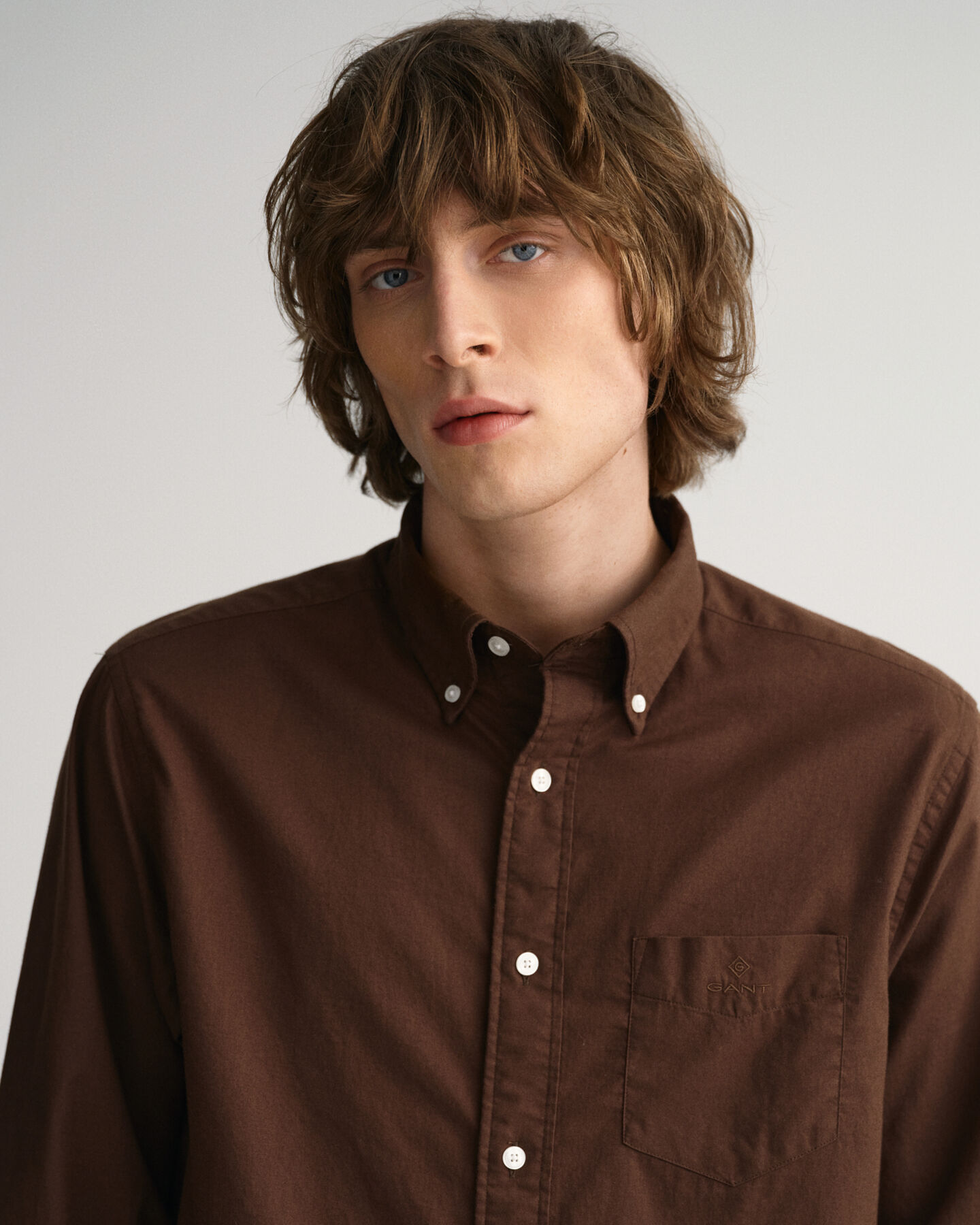 Regular fit twillskjorta