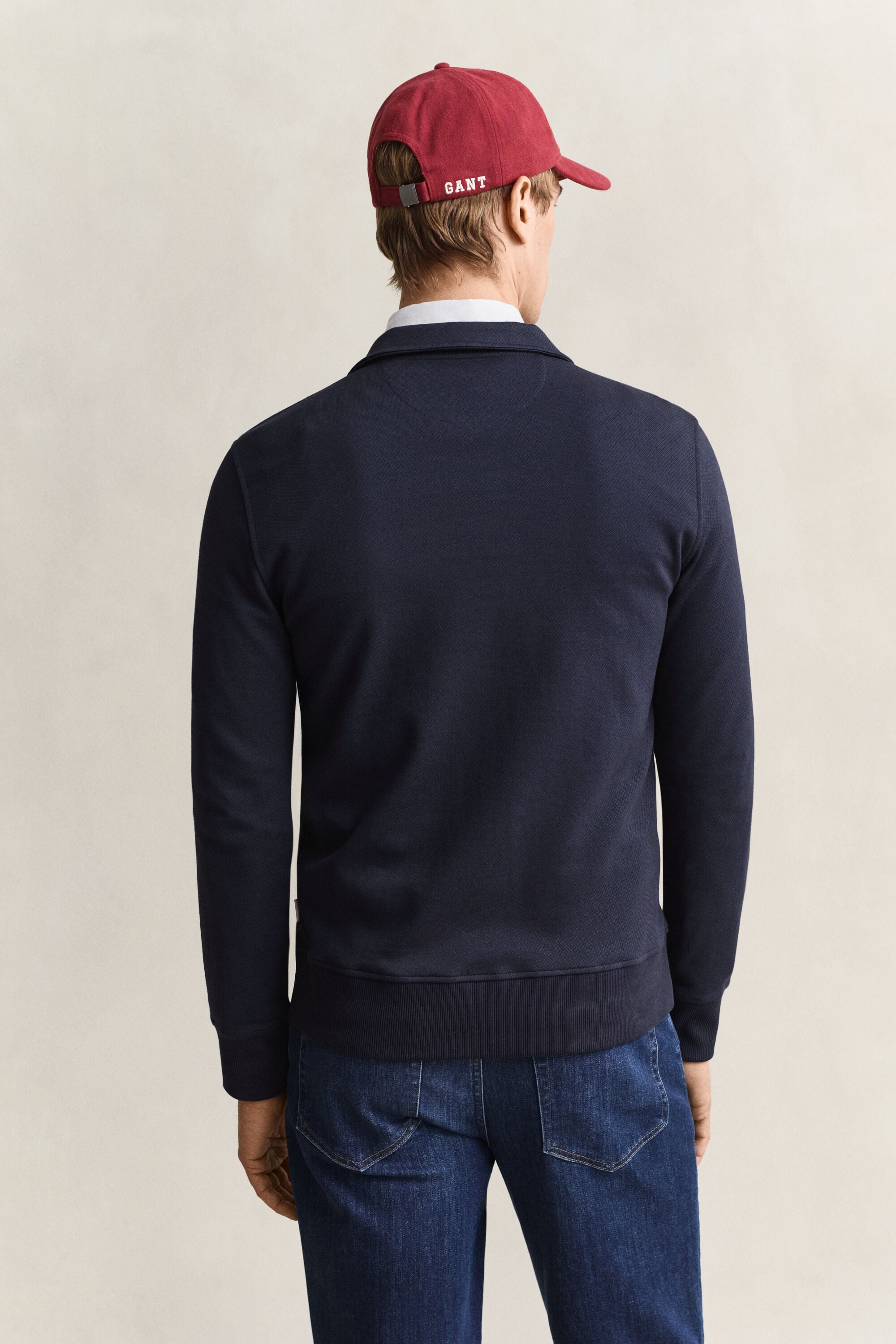 Sweatshirt med half-zip