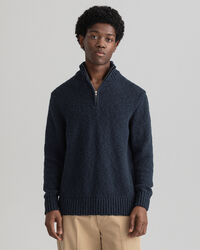 Relaxed fit half-zip bomullstr&ouml;ja