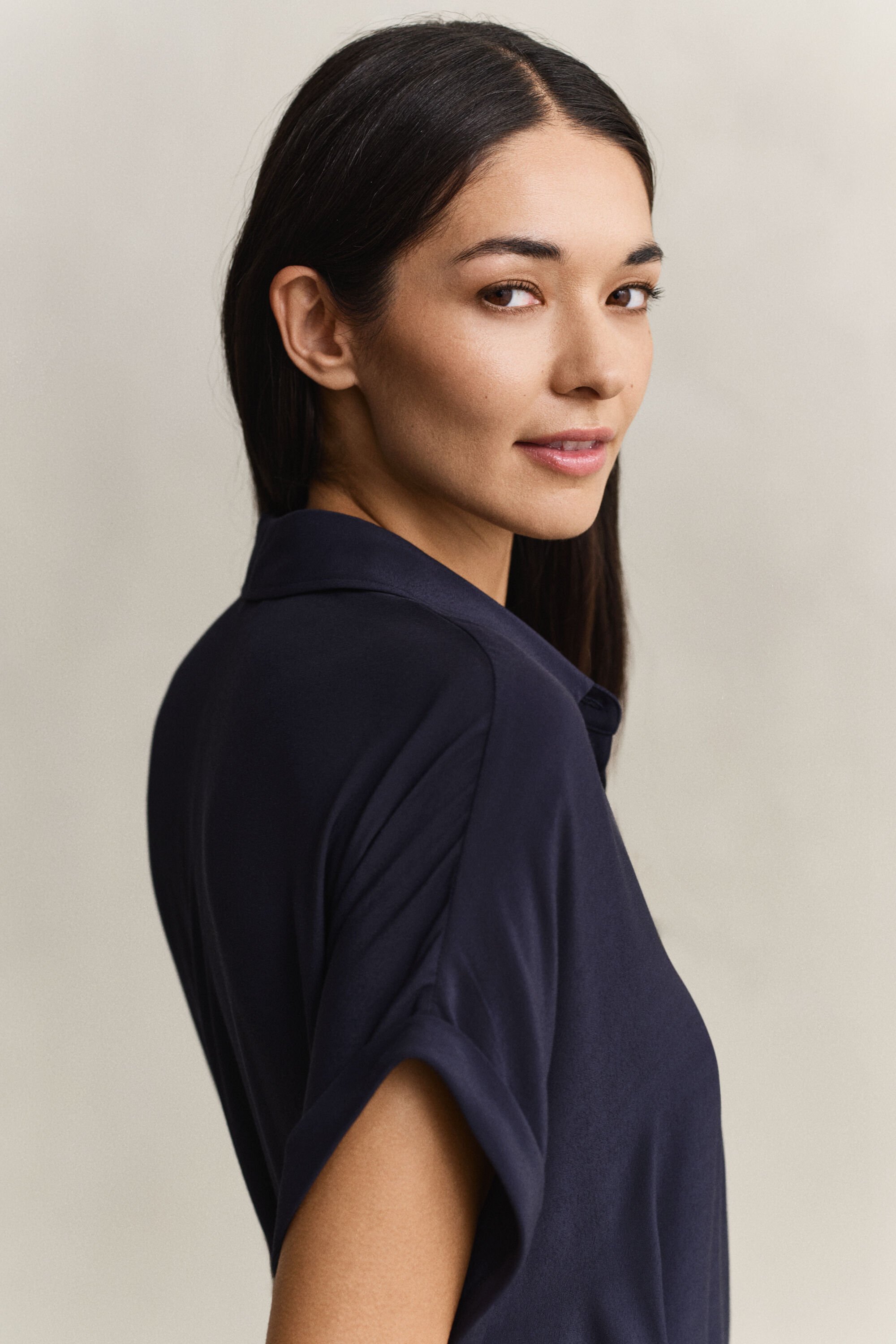 Skjortklänning med holkärm