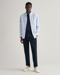 Regular fit ginghamvävd poplinskjorta