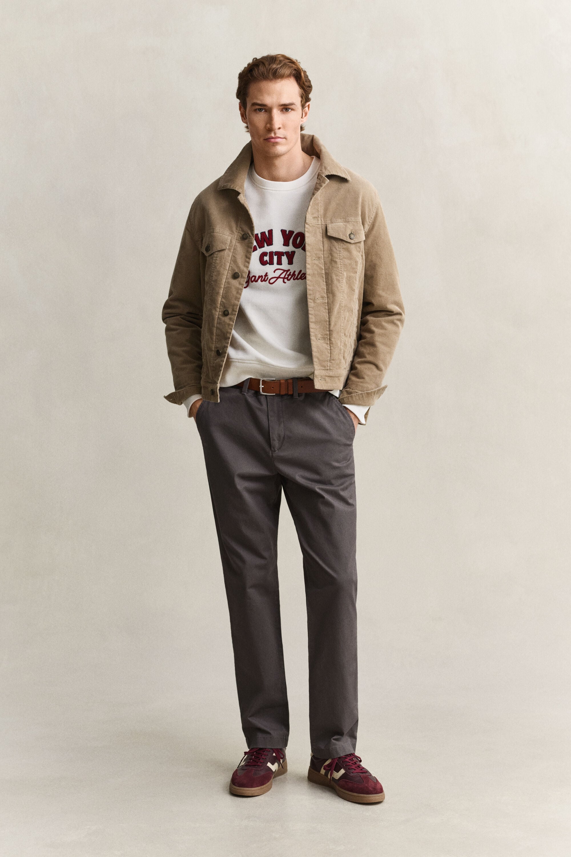 Klassiska chinos med regular fit