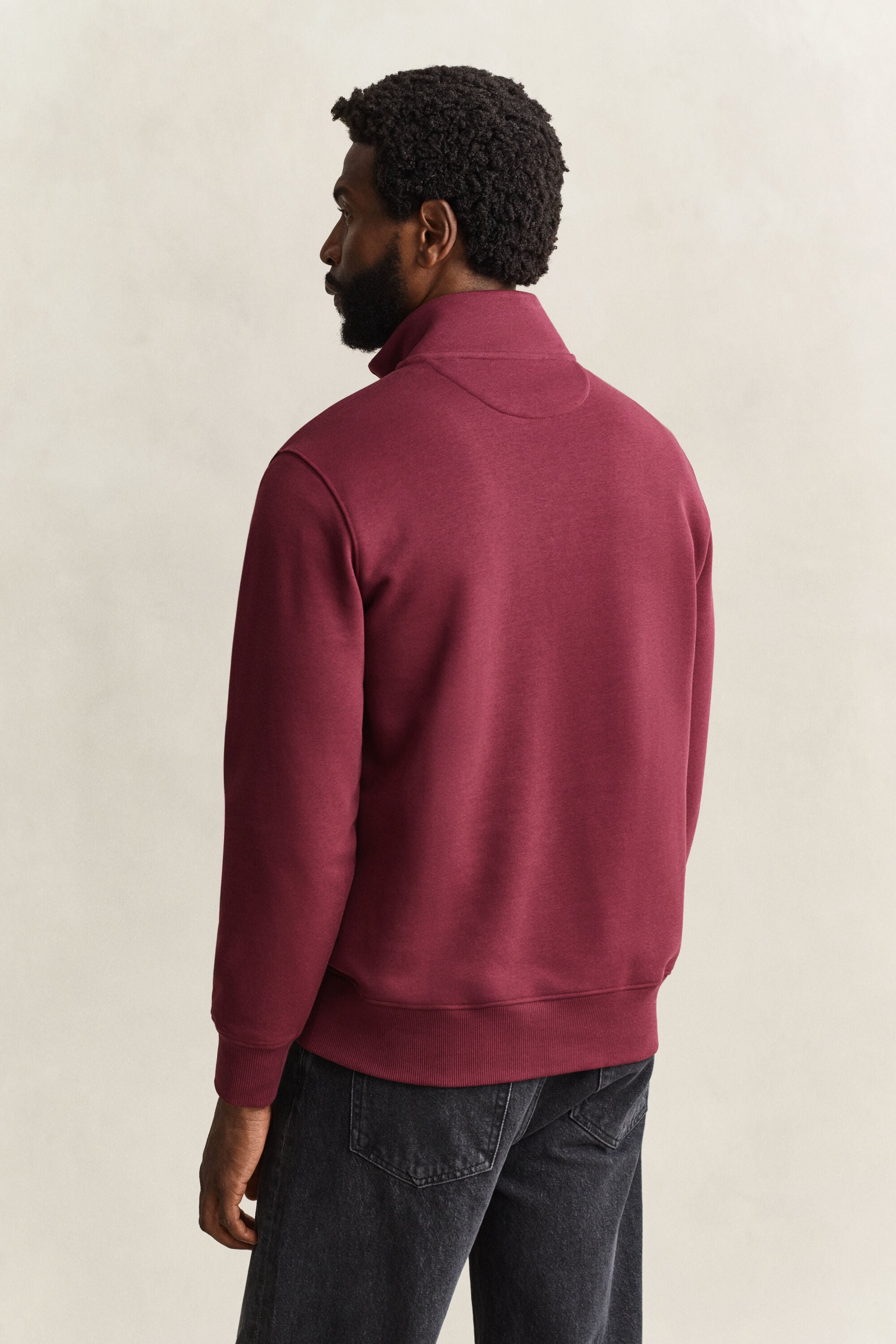 Shield sweatshirt med dragkedja vid halsöppningen
