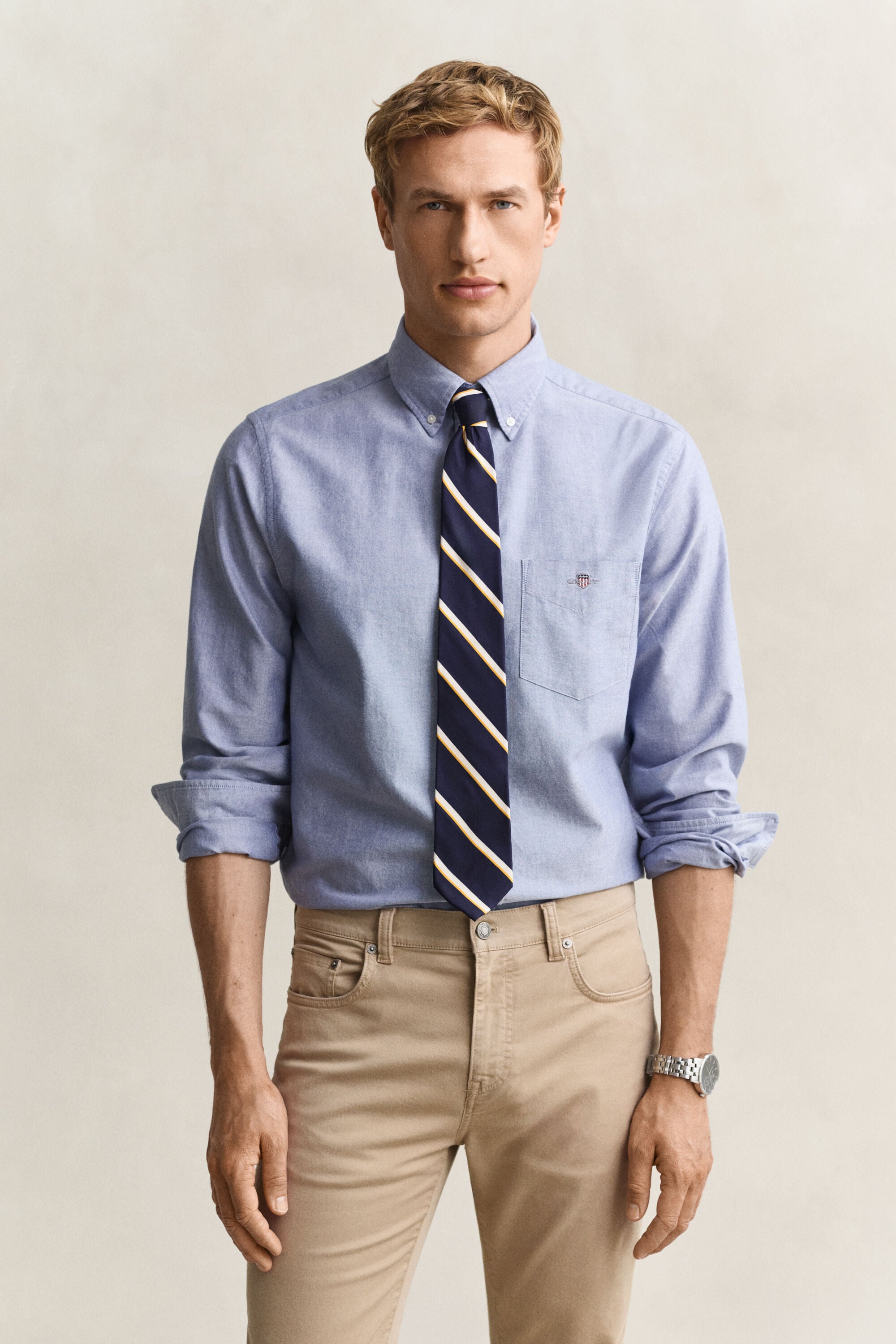 Klassisk oxfordskjorta med regular fit
