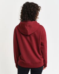 Hoodie med litet tryck