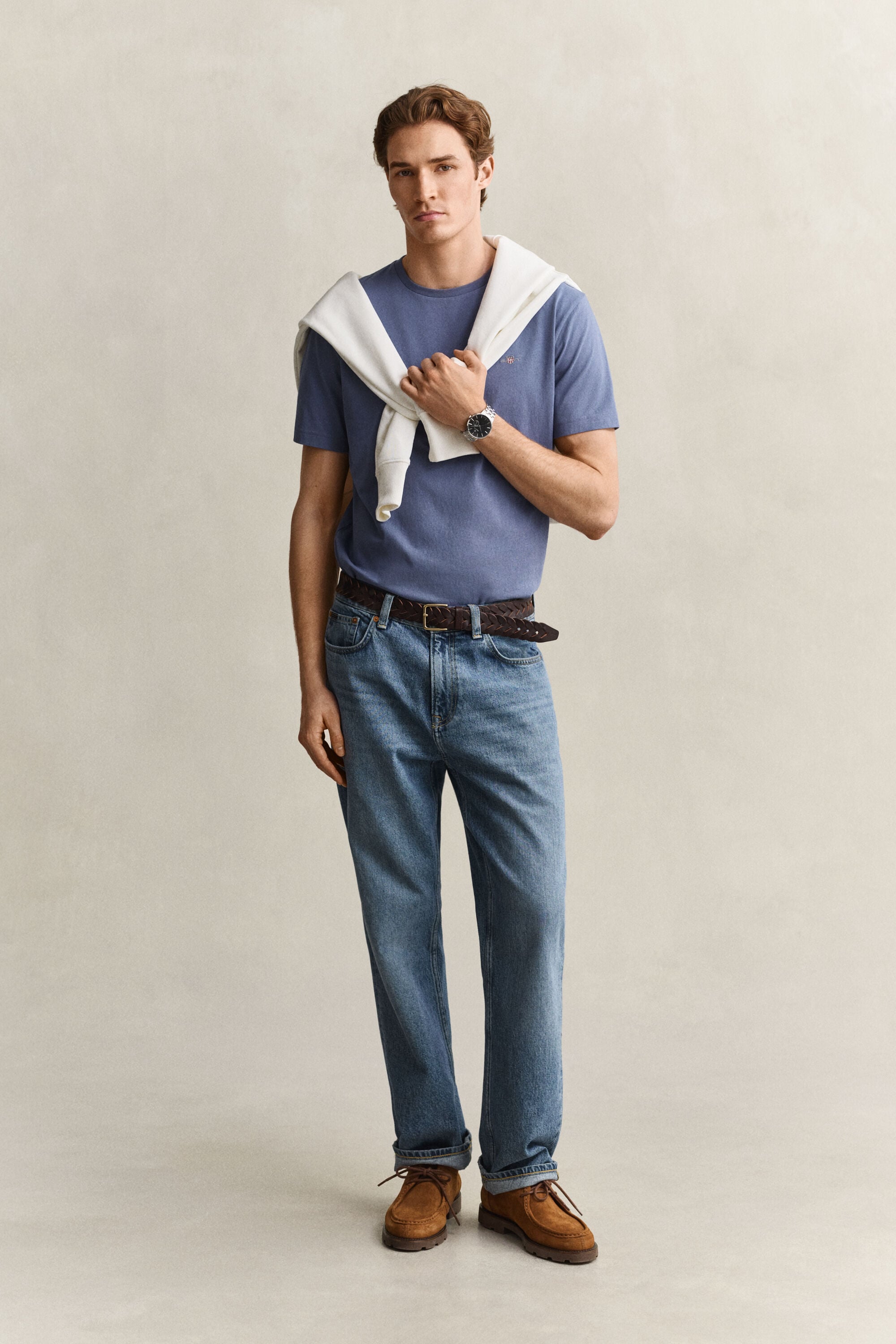 Regular fit T-shirt med sköld
