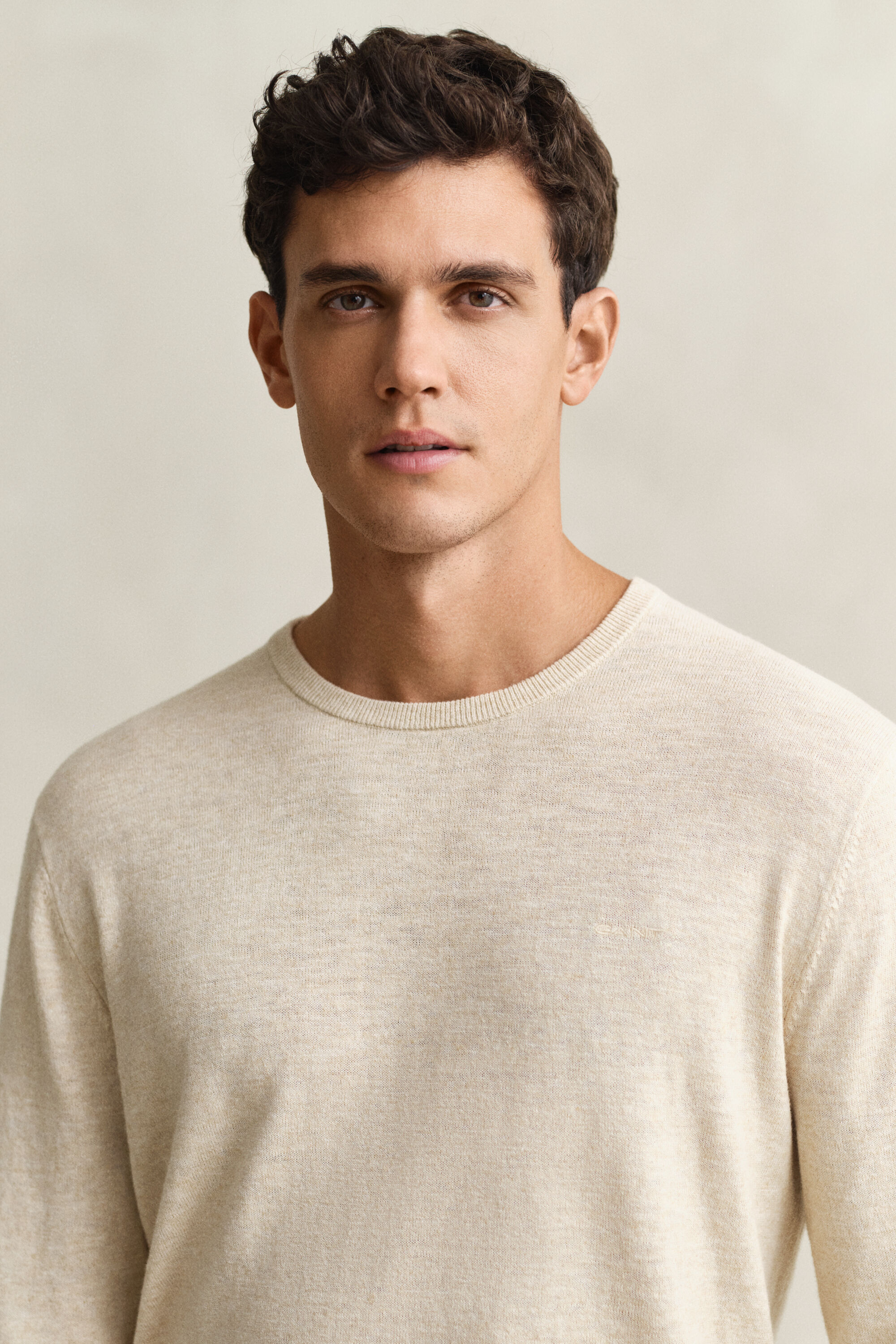 Tröja i grovspunnen bomullsblandning