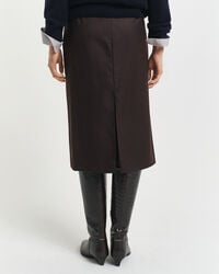 Midipennkjol i ullblandning