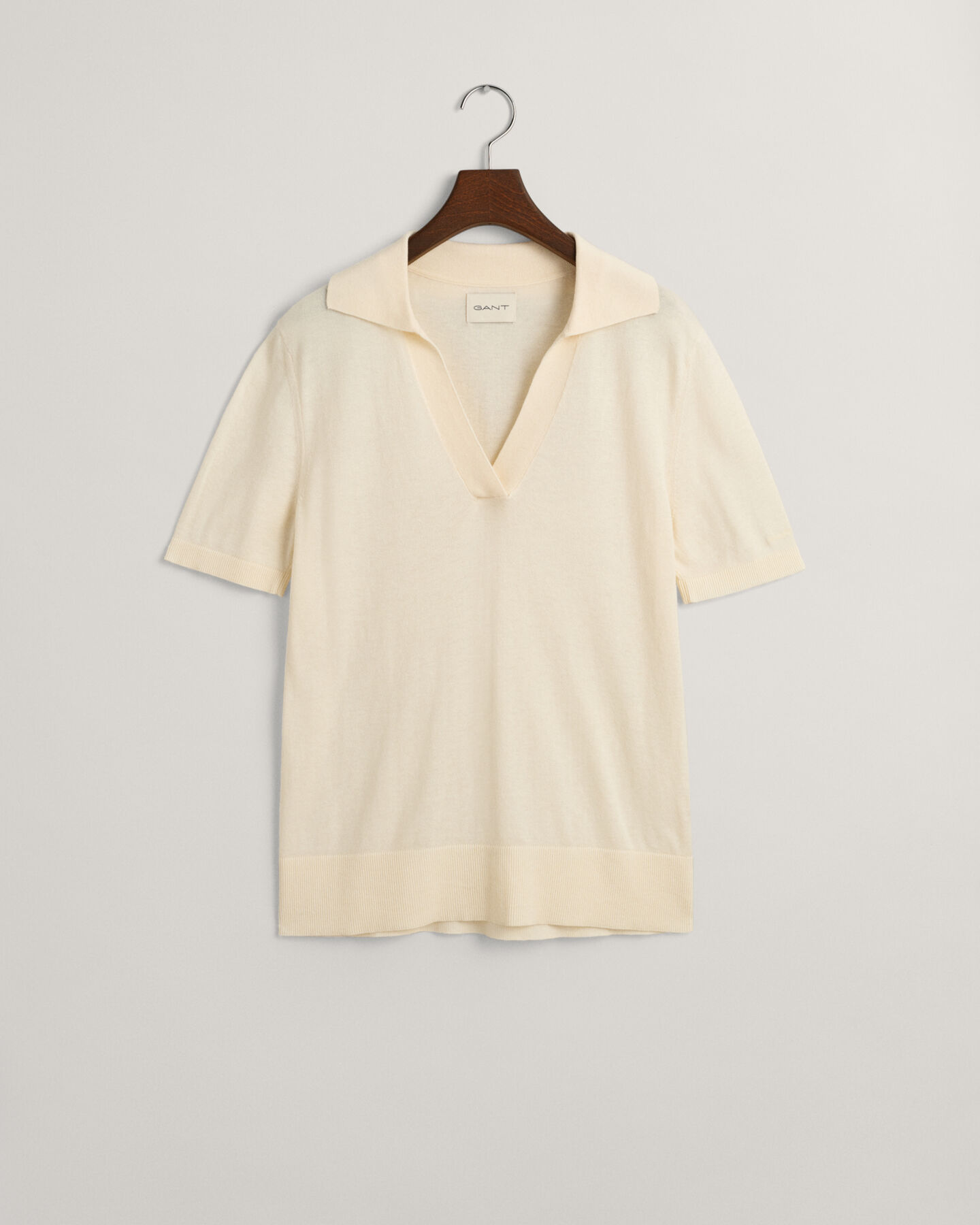 Finstickad kort&auml;rmad Rugger