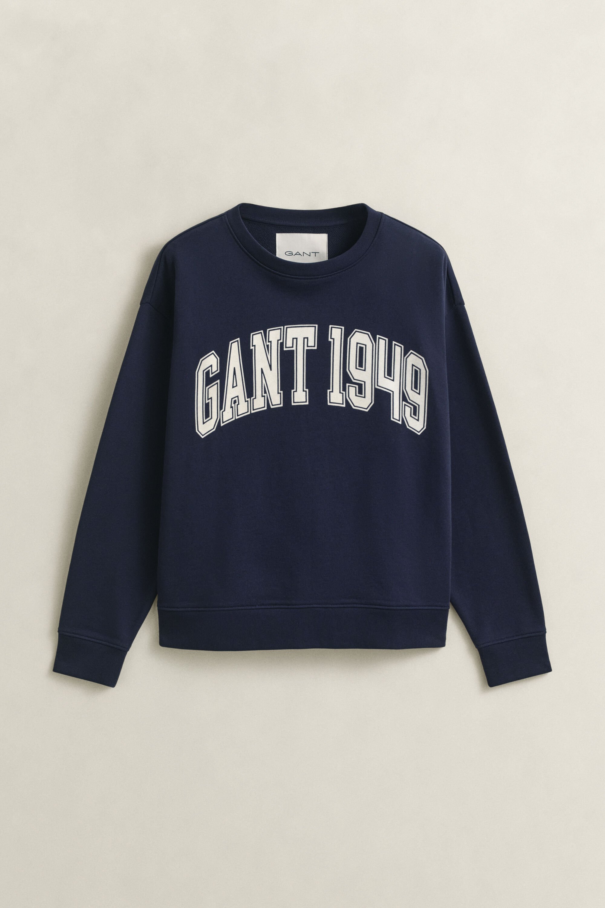 Rundhalsad sweatshirt med tryck