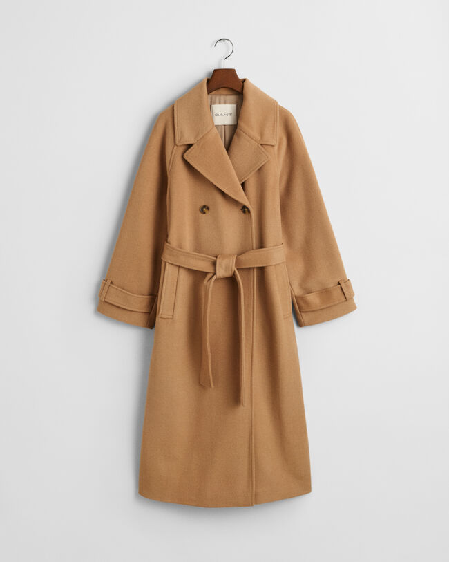 Trenchcoat i ull
