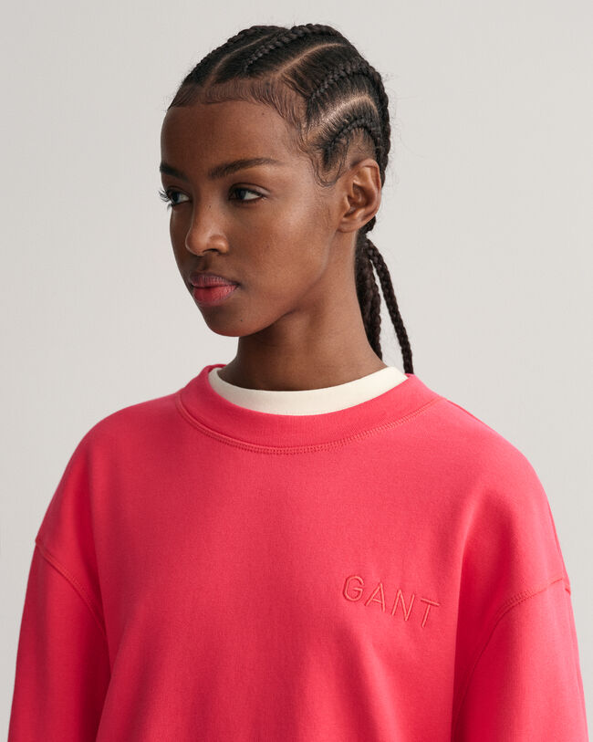 Logo sweatshirt med vid &auml;rm