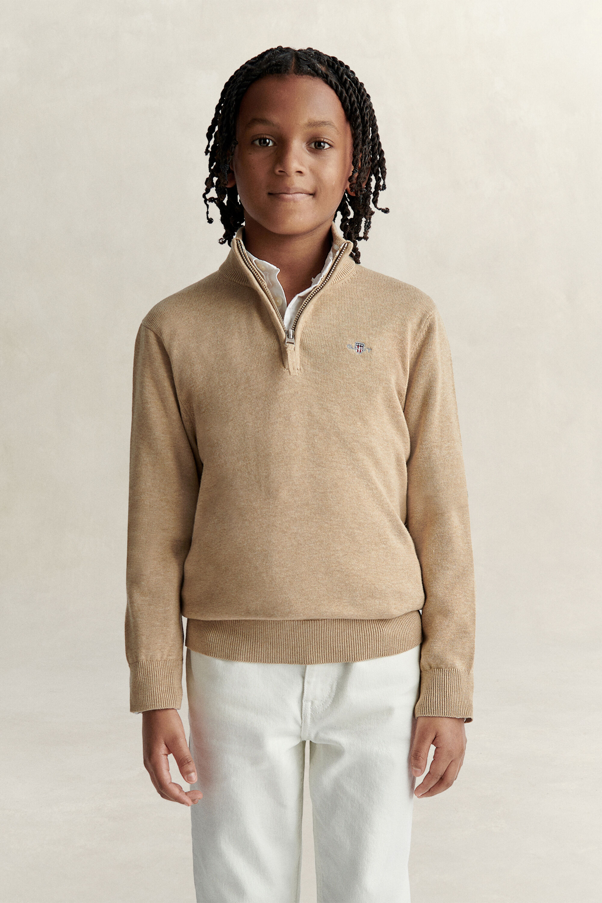 Teen Boys Shield tröja med half-zip