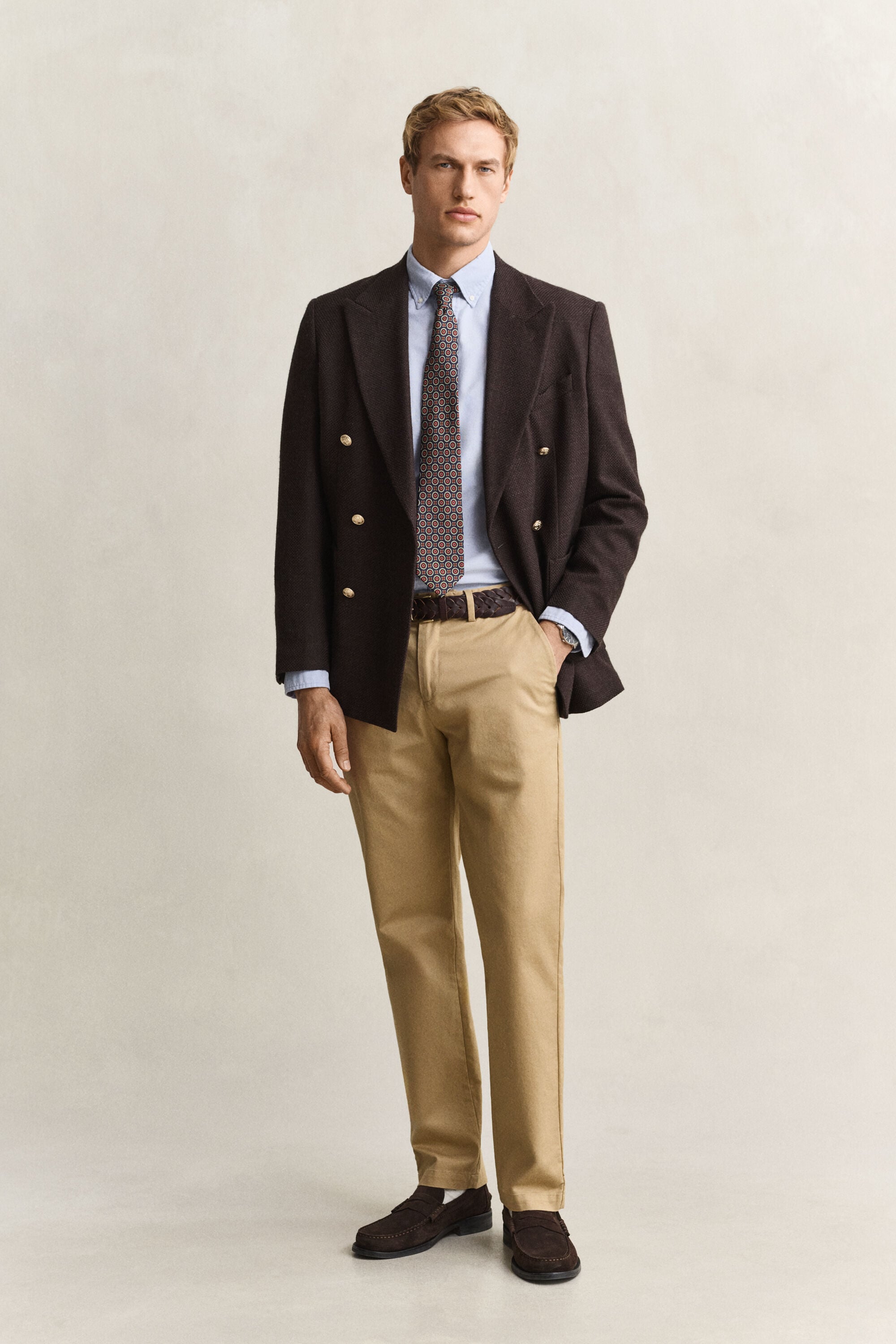 Klassisk slim fit oxfordskjorta