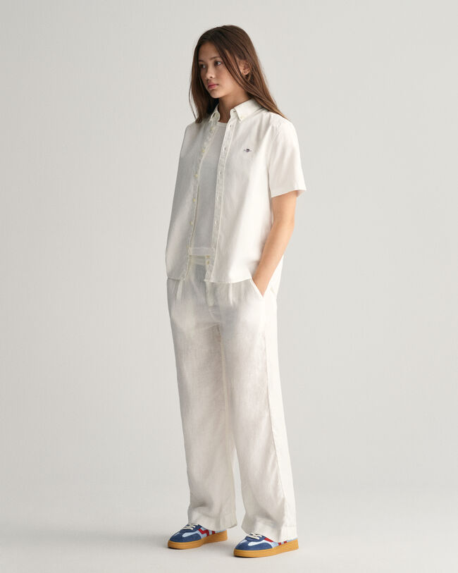 Teens kort&auml;rmad oxfordskjorta