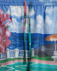 Scenery Print shorts med dragsko