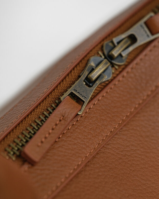 Duffelväska i läder