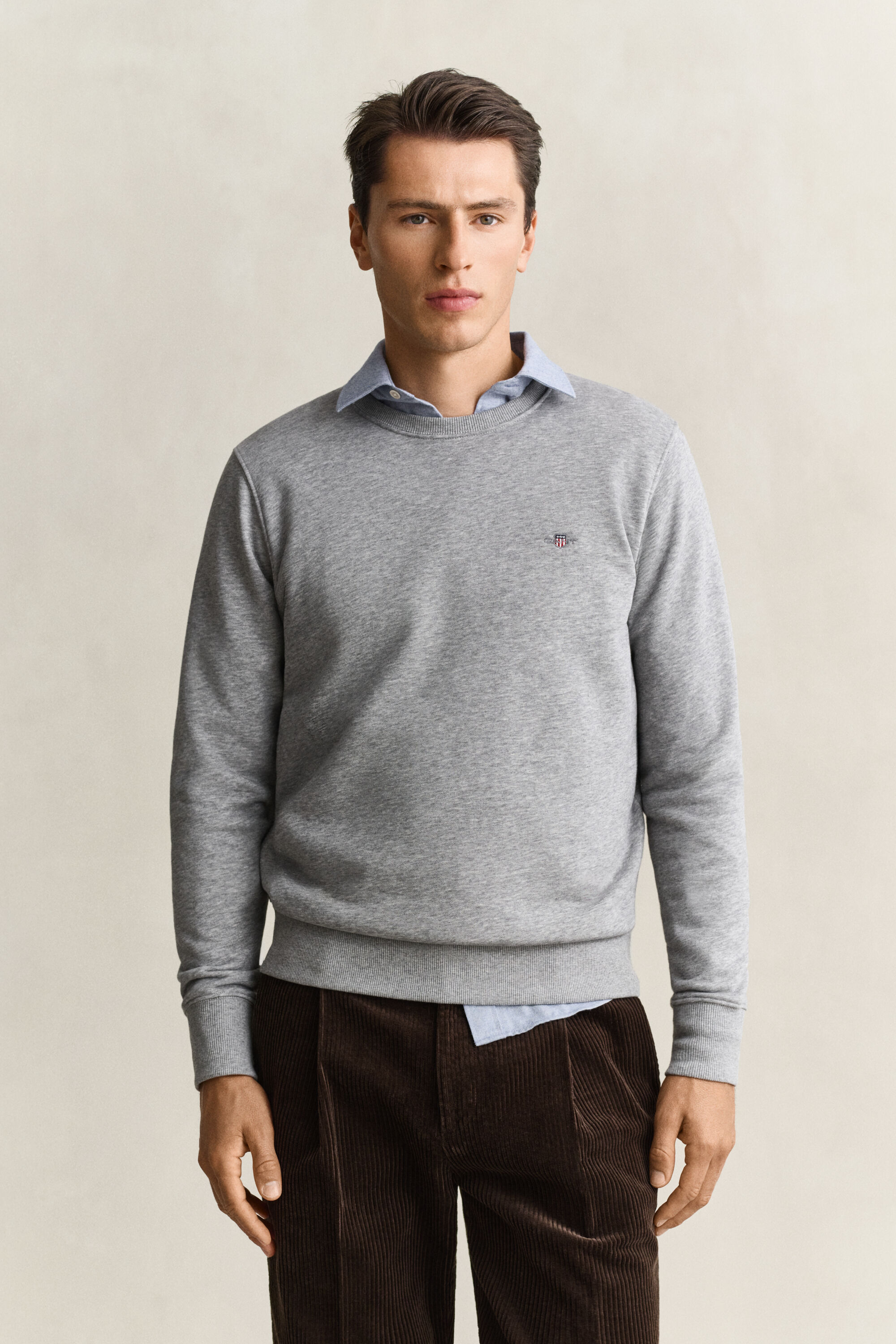 Shield sweatshirt med rund hals