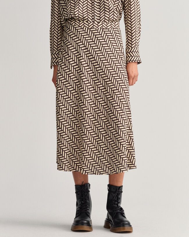 Geometric A-linjeformad kjol