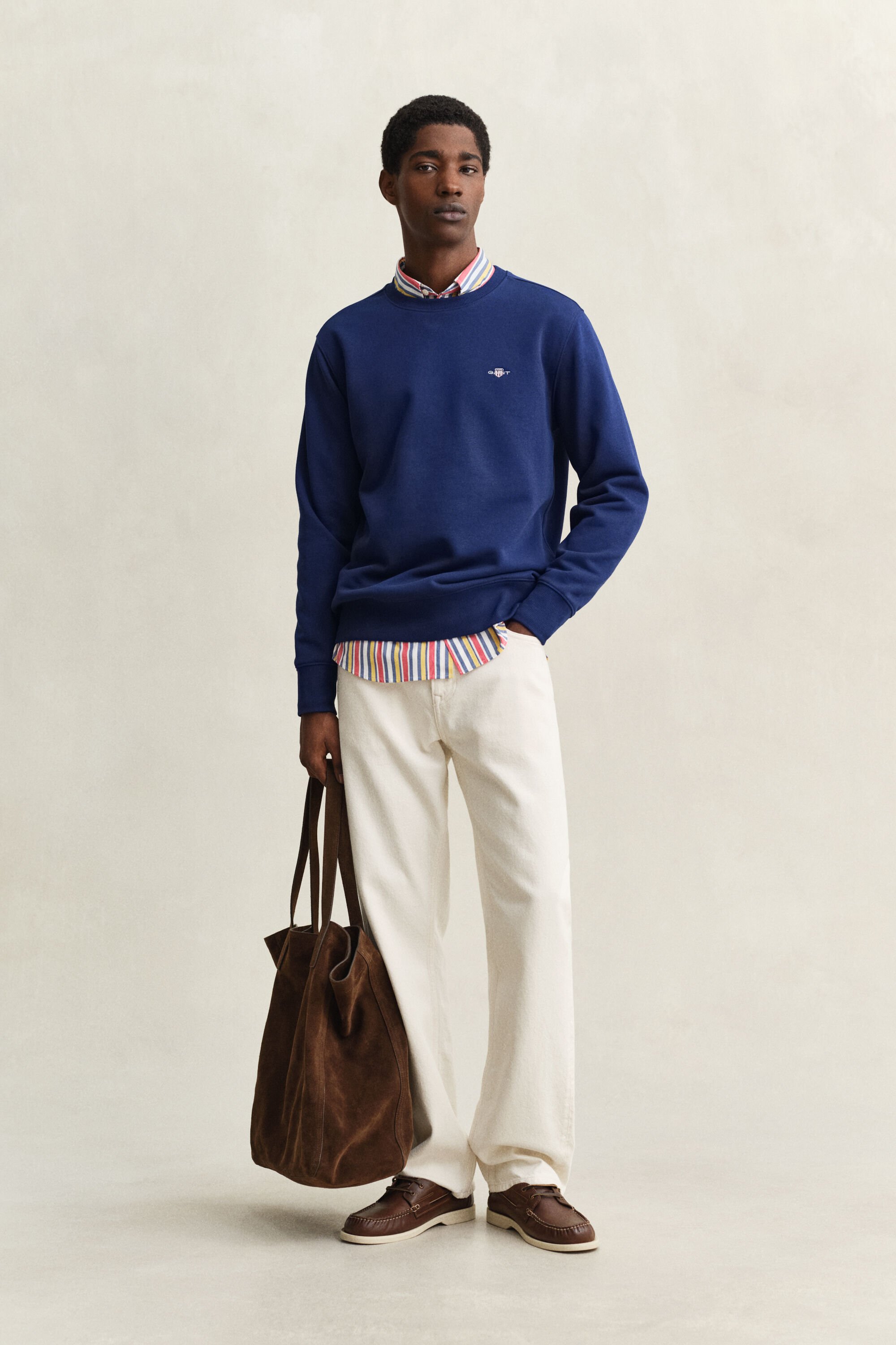 Shield sweatshirt med rund hals