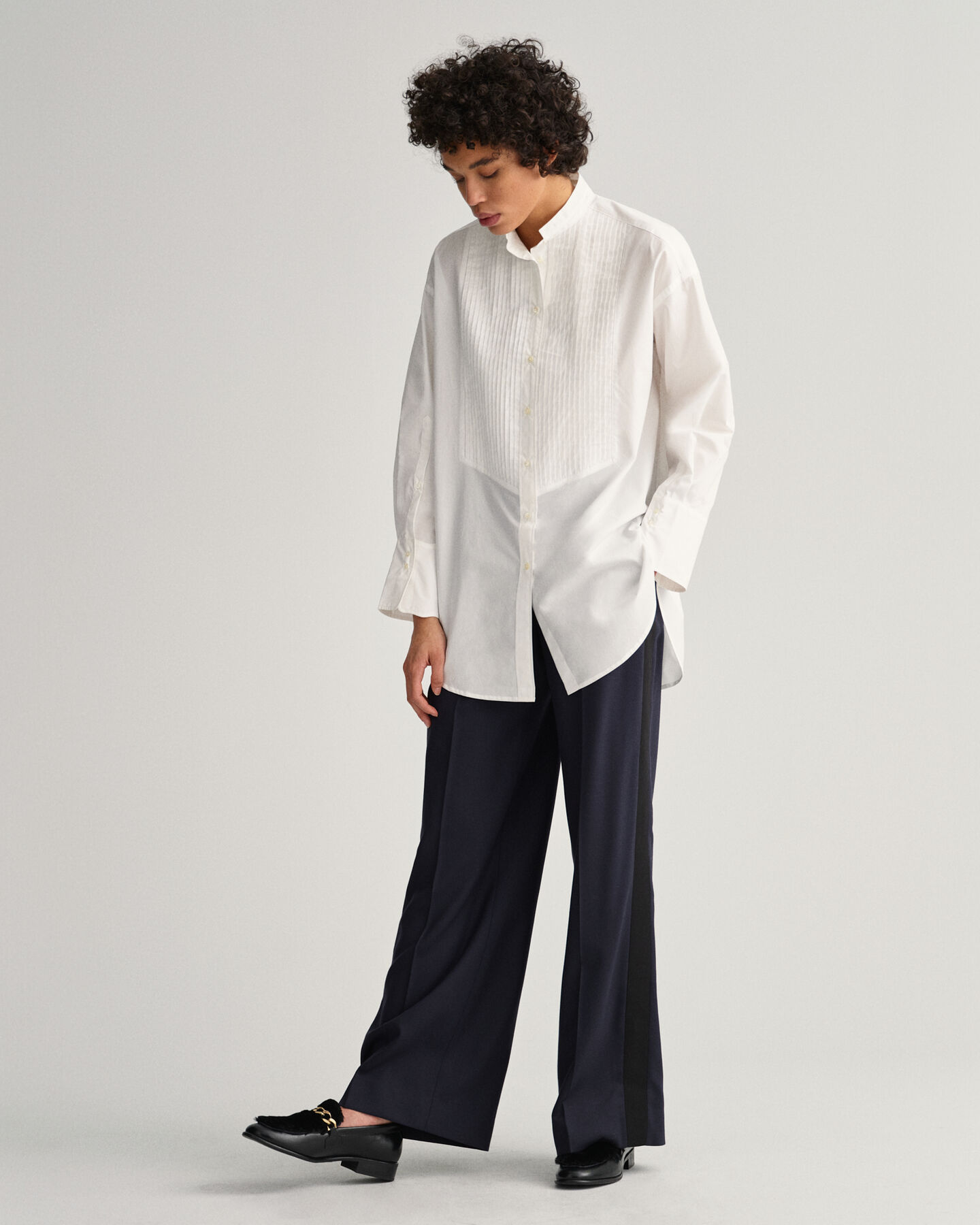 Oversized skjorta med veck