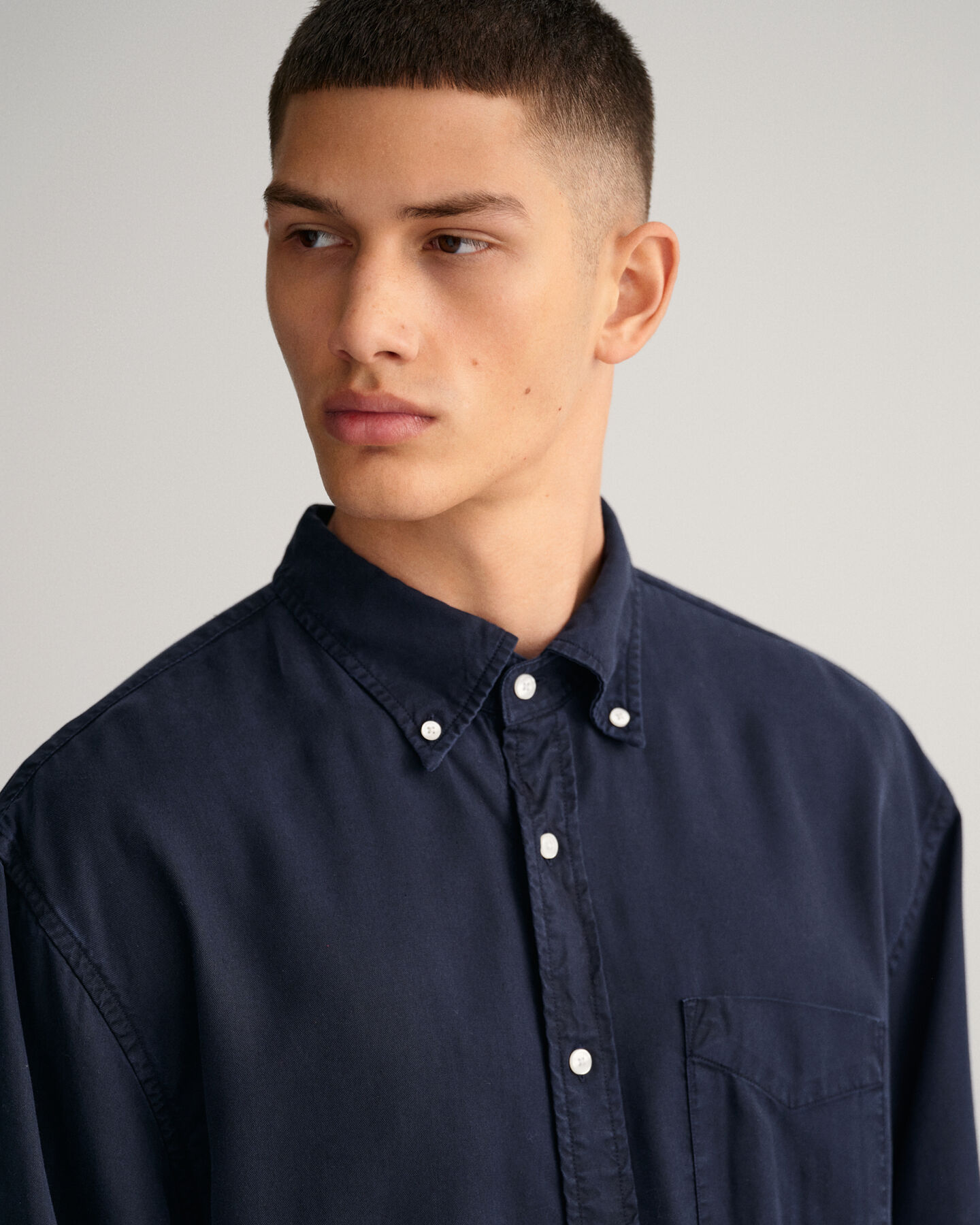 Relaxed fit lyocellskjorta