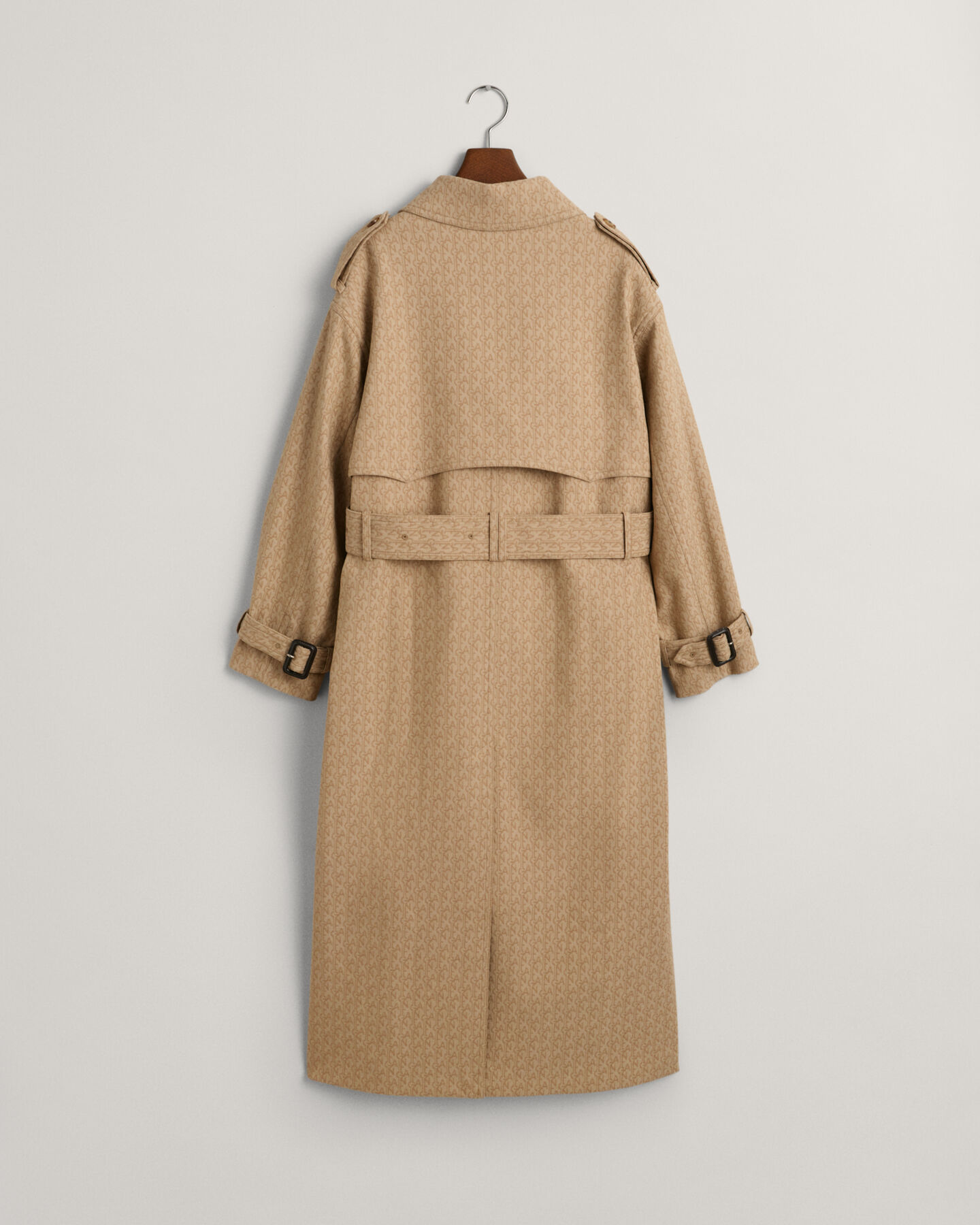 Trenchcoat i jacquard med monogram