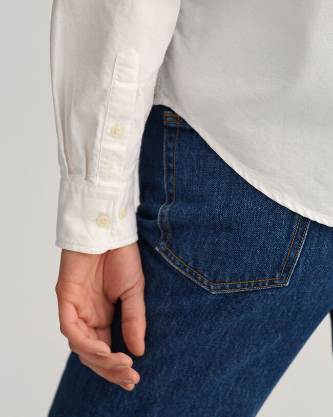 Regular fit plaggfärgad oxfordskjorta