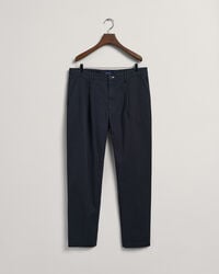Slim fit twillchinos med veck