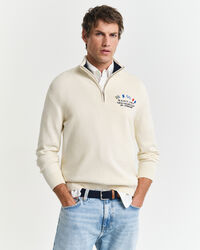 Tr&ouml;ja med half-zip och marina flaggor