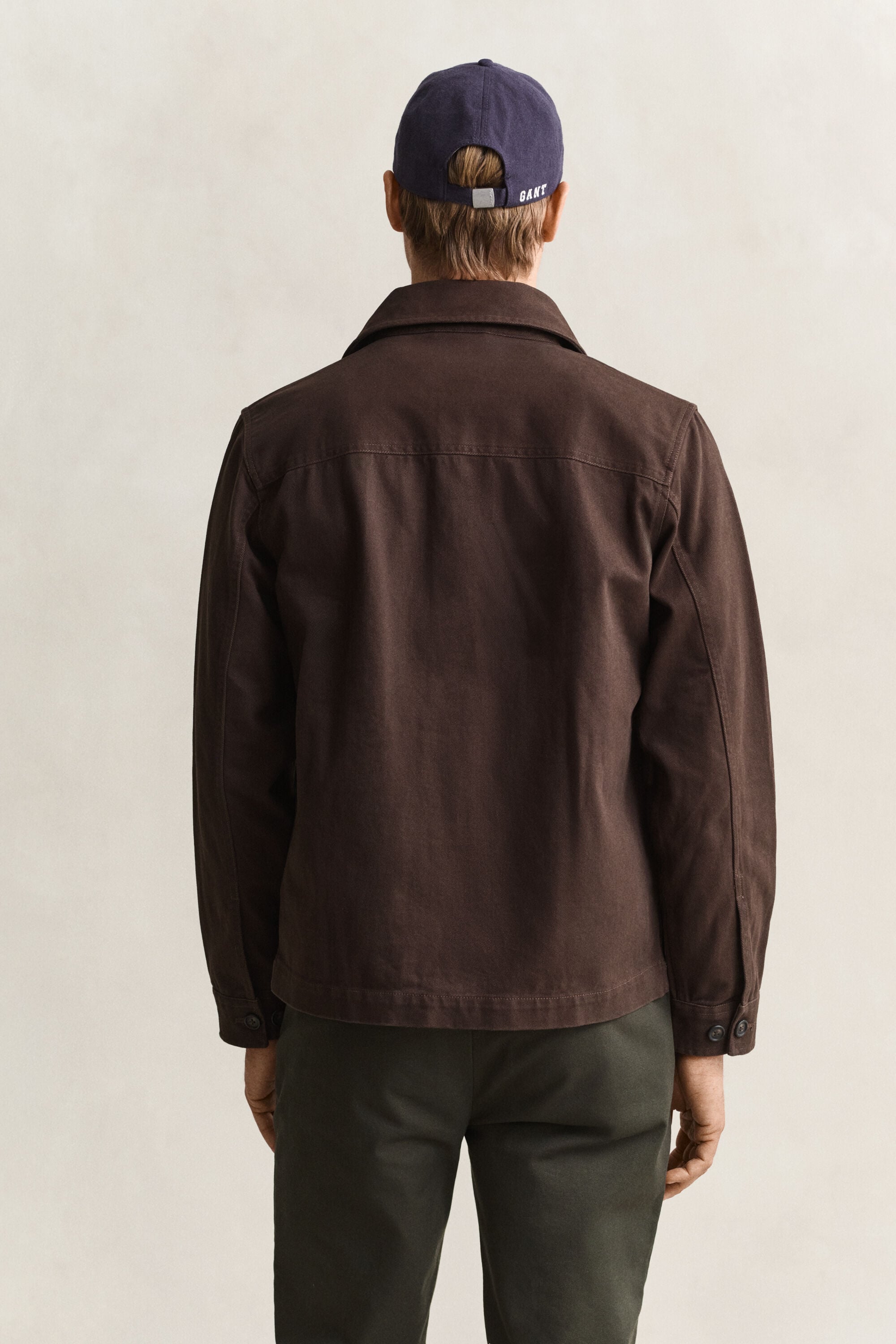 Skjortjacka i borstad twill